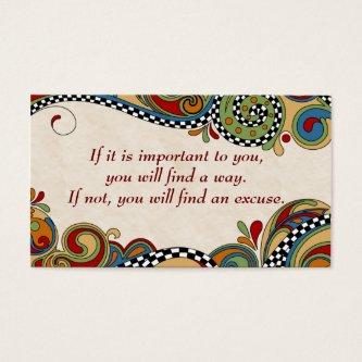 Checkerboard Whimsy Affirmation /