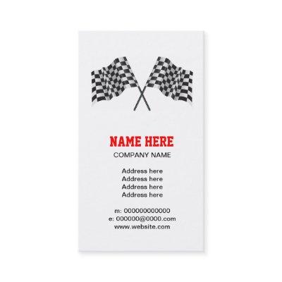 checkered, chequered motor racing flag