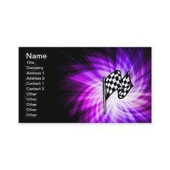 Checkered Flag; purple