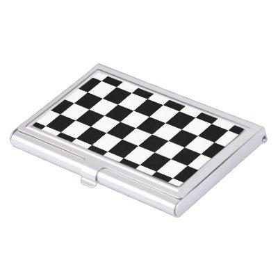 Checkered squares black and white geometric retro  case