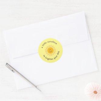 Cheerful A Little Sunshine Envelope Seal Stickers