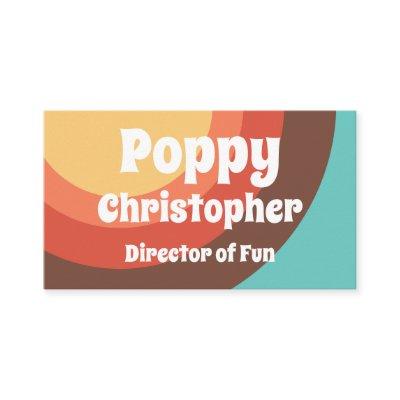 Cheerful Bold Groovy Modern Retro Colorful Curves