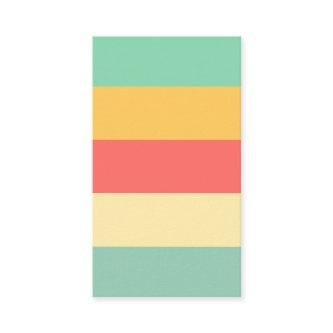 Cheerful Pink Yellow Green Blue Stripes