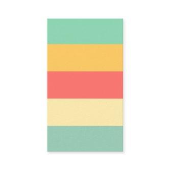 Cheerful Pink Yellow Green Blue Stripes