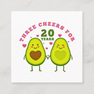 cheers for 20 years Anniversary Square
