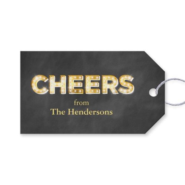 Cheers on Chalkboard Gift Tags