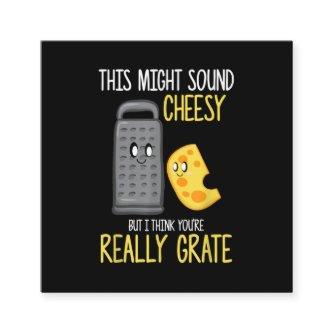 Cheese Lover Cute Food Pun Cheesy Party Costume Square