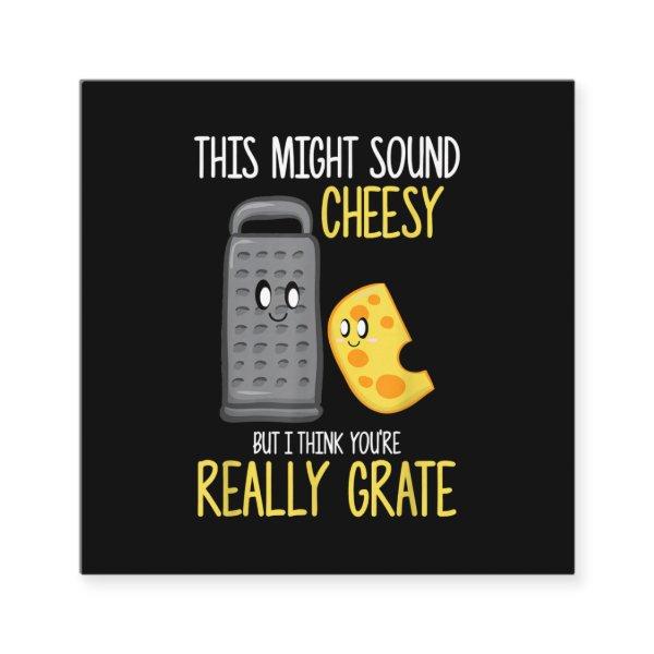 Cheese Lover Cute Food Pun Cheesy Party Costume Square
