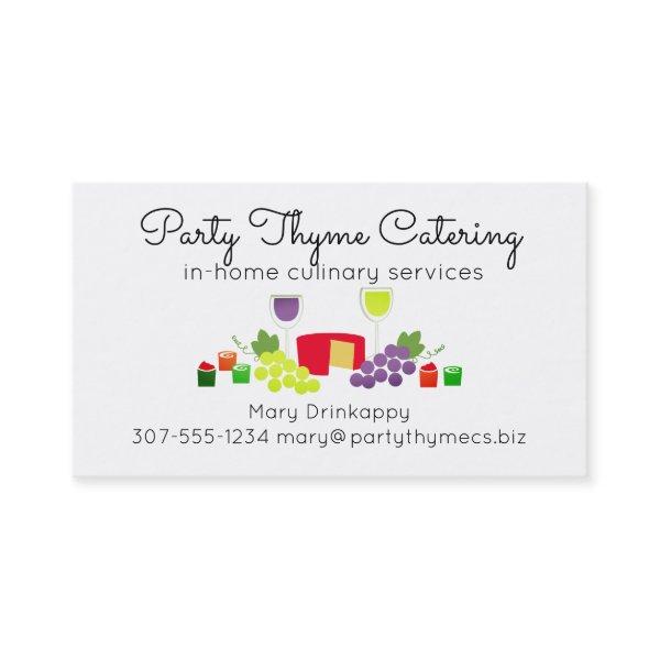 Cheese wine appetizers chef catering