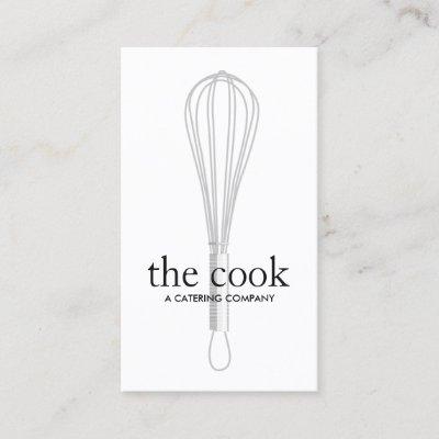 Chef and Baker Whisk Logo Catering