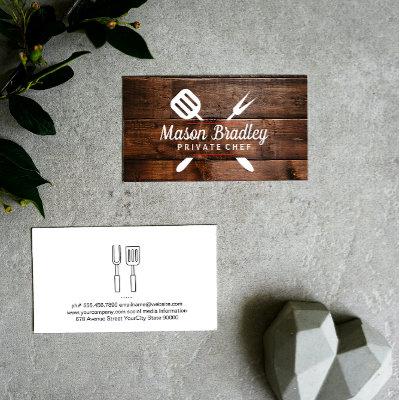 Chef | BBQ Cooking | Wood Background