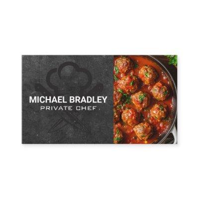 Chef Hat Knives | Meatballs in Tomato Sauce