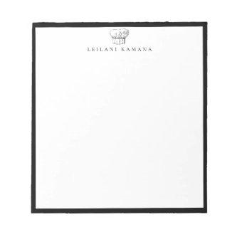 Chef Hat Logo Black Frame Notepad