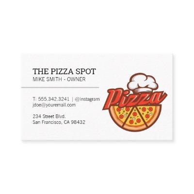 Chef Hat Pizza Logo