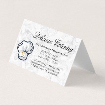 Chef Hat | Silverware | Marble Background