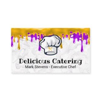 Chef Hat | Silverware | Pastry Icing Drip | Marble