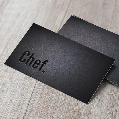 Chef Minimalist Black Typography