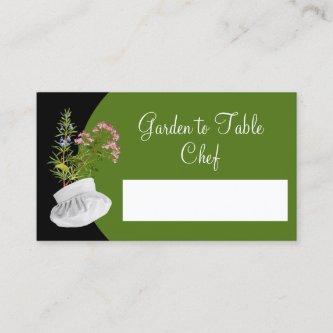 Chef's Hat and Herbs for Name Tag