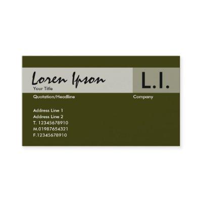 Chemical Elements - Brown Green