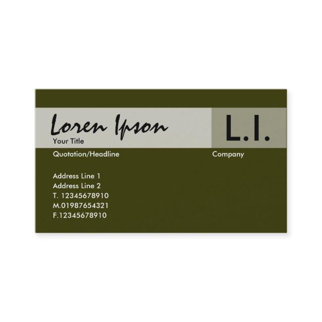 Chemical Elements - Brown Green