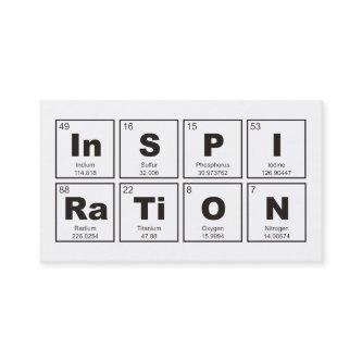 Chemical periodic table of elements: InSPIRaTiON