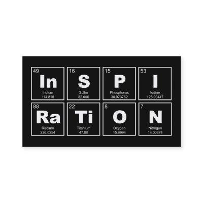 Chemical periodic table of elements: InSPIRaTiON