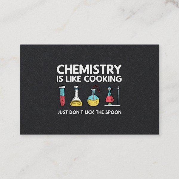 Chemistry Is Like Cooking