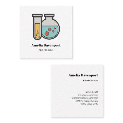 Chemistry Test Tube and Beaker Square