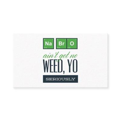 Chemistry weed yo seriously
