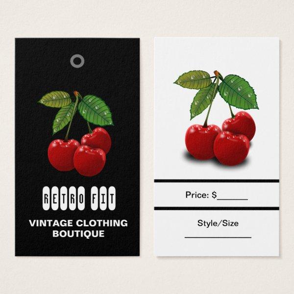 Cherries Vintage Cheap Clothing Price Tags