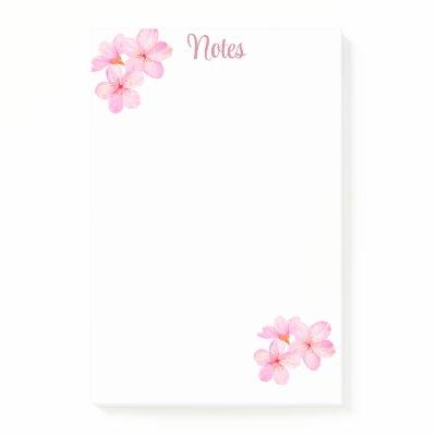Cherry Blossom Pretty Pink Custom Post-it Notes