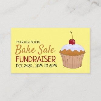 Cherry Cupcake, Charity Bake Sale Event Advert