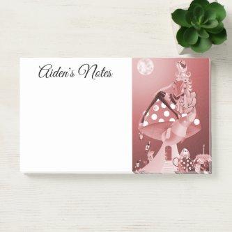Cheshire Cat on Mushroom Wonderland  Post-it Notes