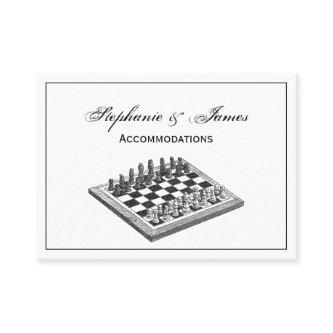 Chess Board and Chess Pieces Vintage Art