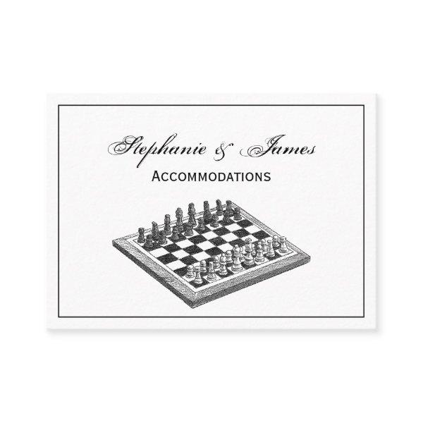Chess Board and Chess Pieces Vintage Art