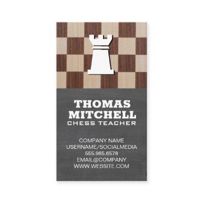 Chess Board and Rooks | Chalkboard