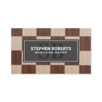Chess Board Pattern Appointment Card