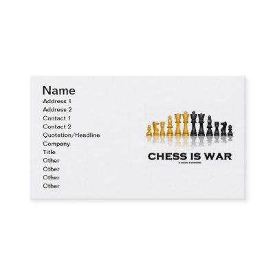 Chess Is War (Reflective Chess Set)