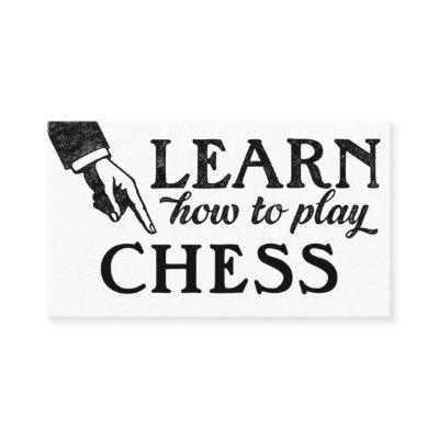 Chess Lessons  - Cool Vintage