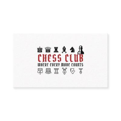 Chess Pieces, Chess Club