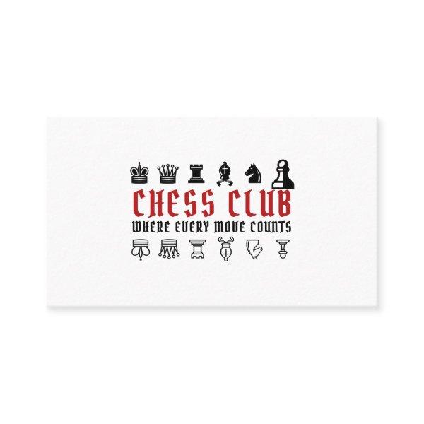 Chess Pieces, Chess Club