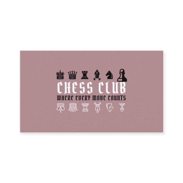 Chess Pieces, Chess Club