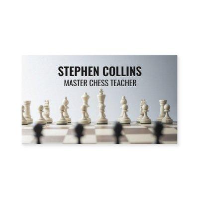 Chess Pieces on Board