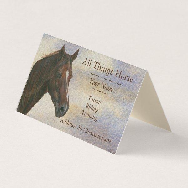 chestnut mare horse art equestrian farrier equine