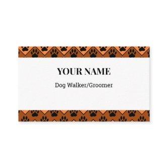 Chevron Dog Walker Groomer