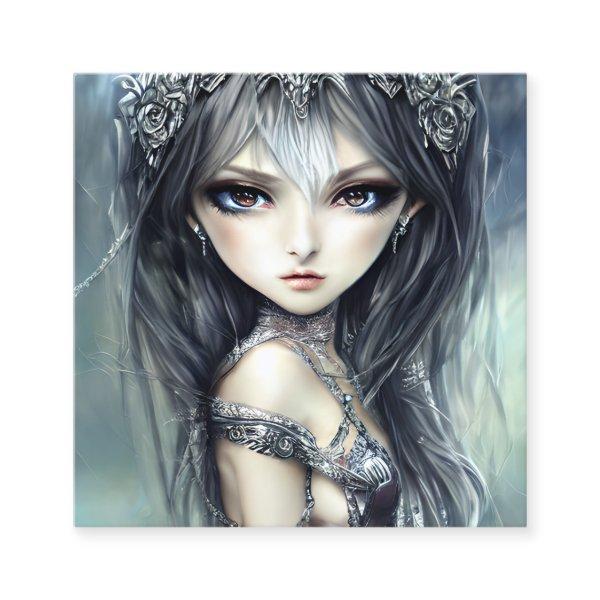 Chibi Girl Knight Calling Card