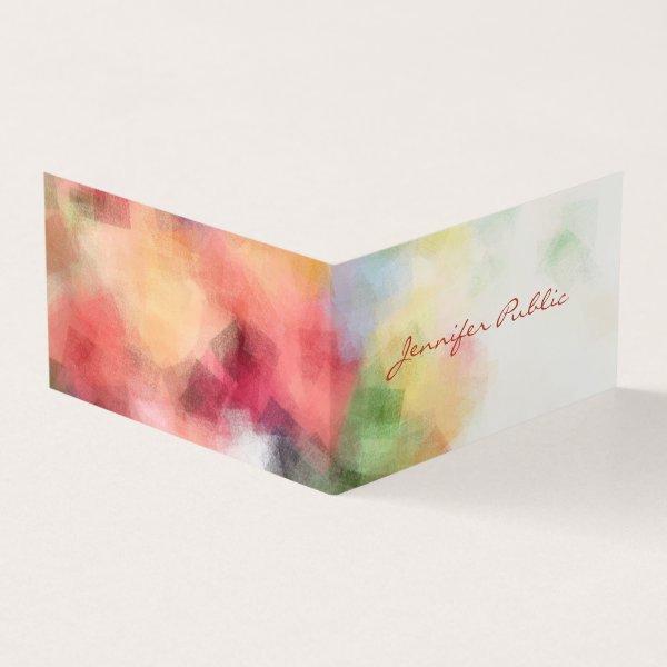 Chic Abstract Template Modern Handwritten Script