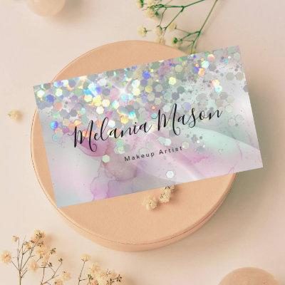 Chic Alcohol Ink Makeup Artist Holographic Glitter