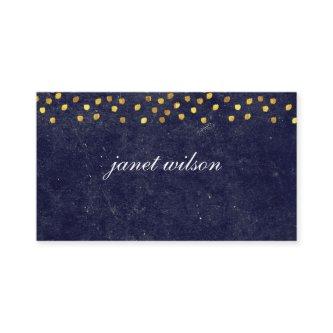 chic blue texture with golden spot pattern
