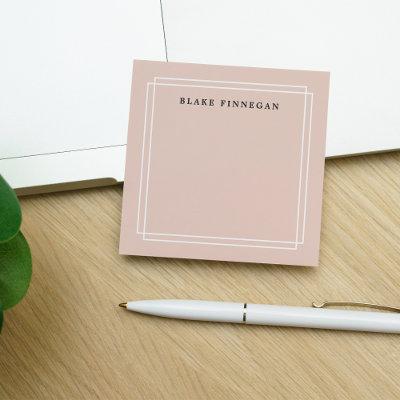 Chic Blush | Personalized Post-it Notes